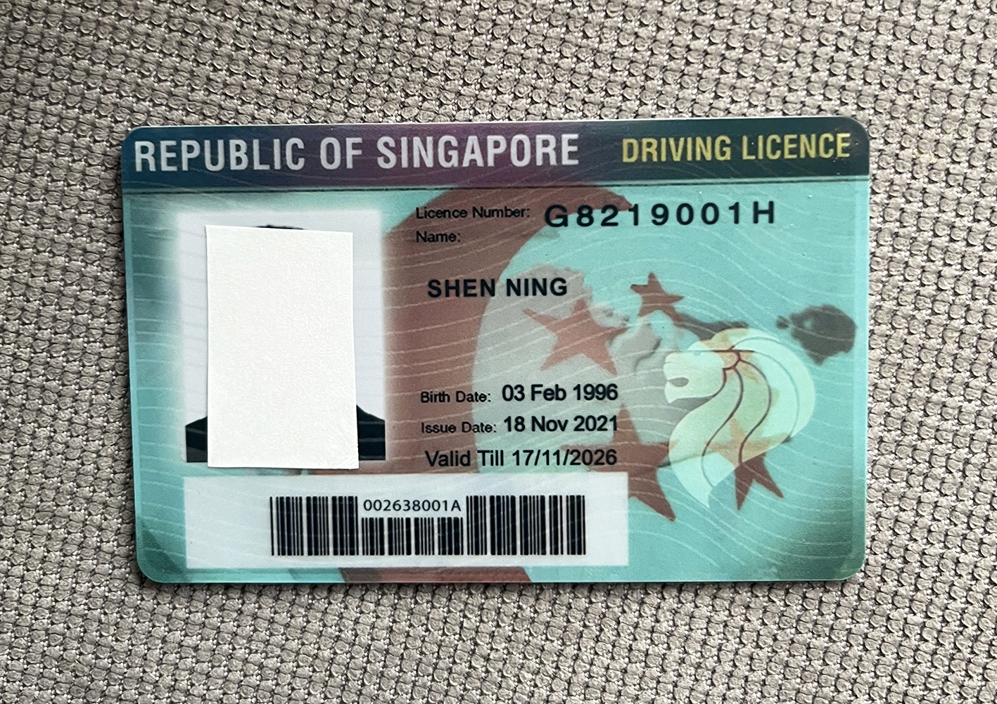 新加坡驾驶证.jpg 新加坡驾驶证正反面图片 亚洲