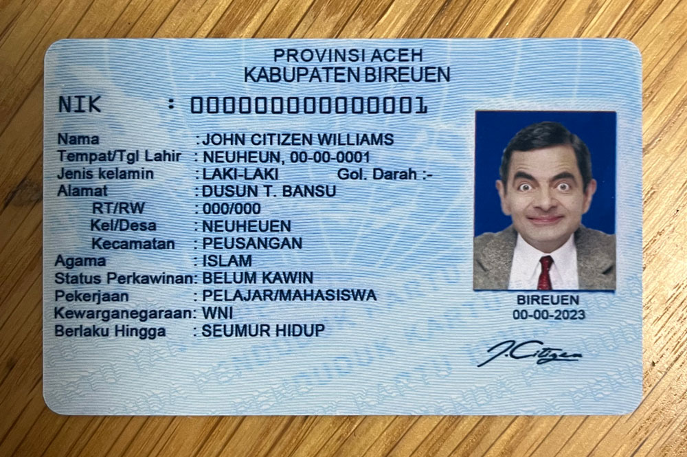 印度尼西亚身份证背面510220.jpg 印度尼西亚身份证 亚洲